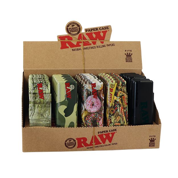 RAW Metal Paper Case King Size - Display of 30