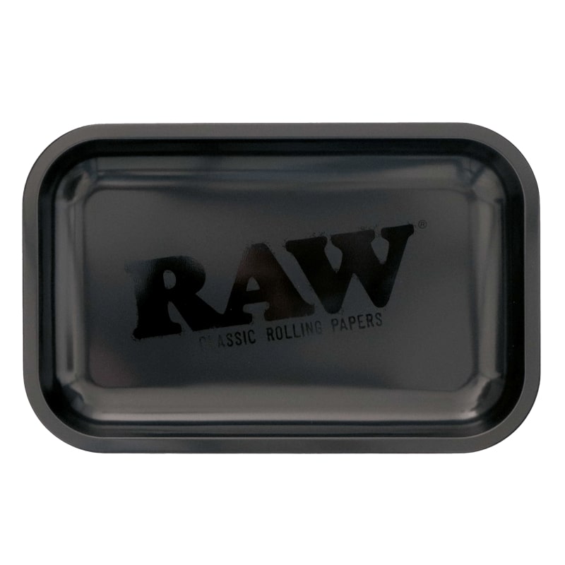 RAW Rolling Tray Black Matte - Small 17.5cm x 27.5cm