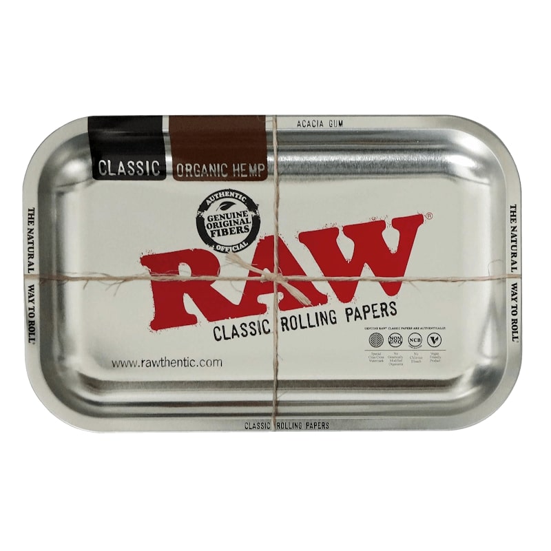 Raw Rolling Tray Metallic - Small 17.5cm x 27.5cm
