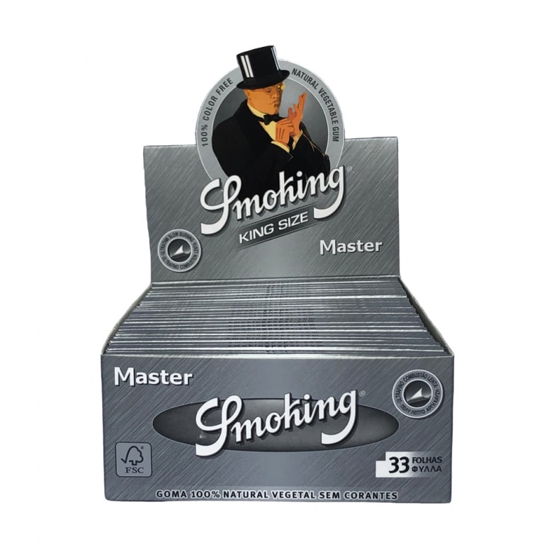 Smoking Master Silver King Size Extra Slim Rolling Papers