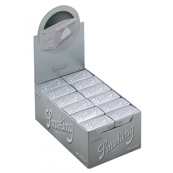 Smoking Silver Rolling Paper Rolls - Extra Slim