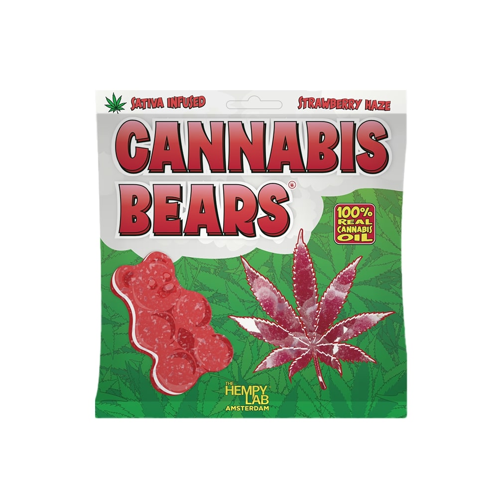 THE HEMPY LAB Cannabis Bears - Strawberry Haze 100g
