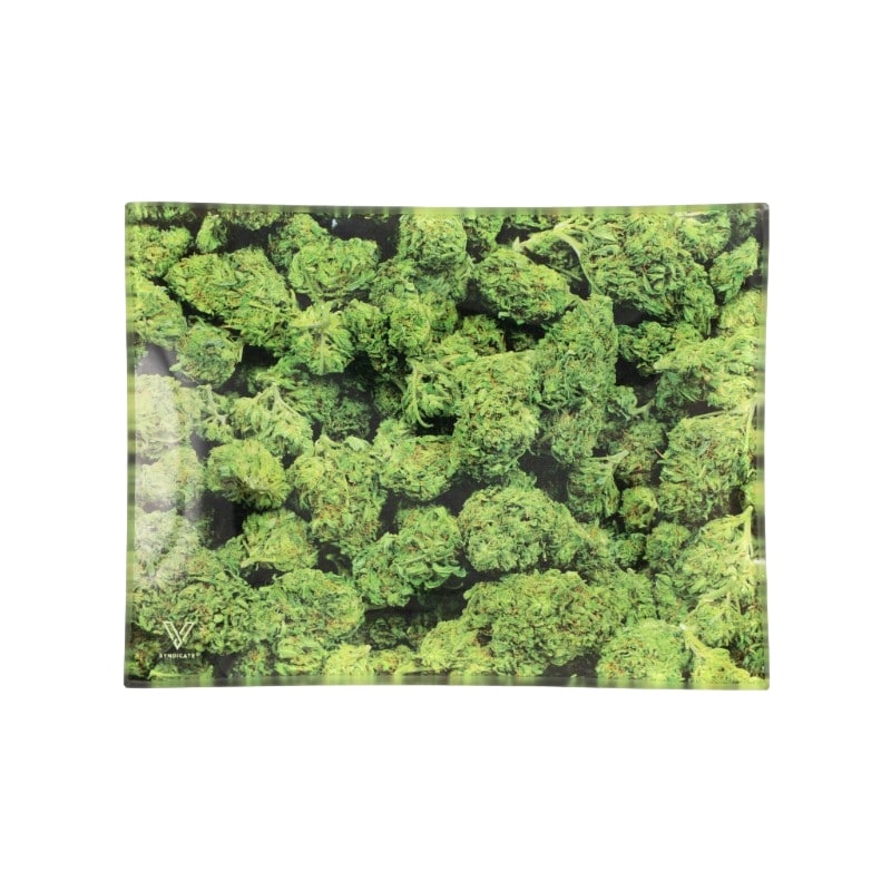 84% DISCOUNT - V-Syndicate Glass Rolling Tray Small - Buds