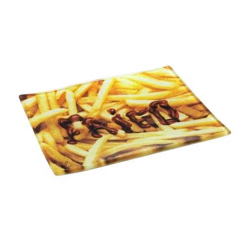 84% DISCOUNT - V-Syndicate Glass Rolling Tray Small - Fried