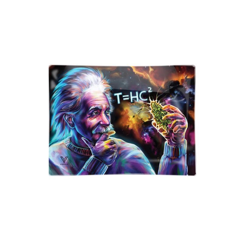 50% DISCOUNT - V-Syndicate Glass Rolling Tray Small - T=HC2 Black Hole