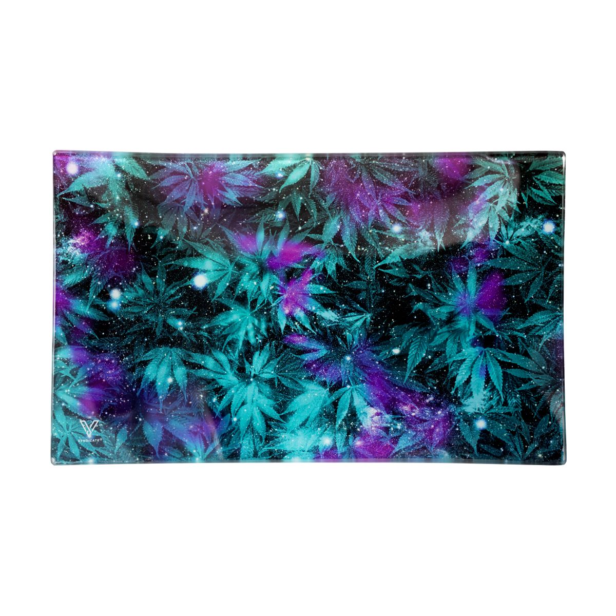 V-Syndicate Large Glass Rolling Tray - Cosmic Chronic