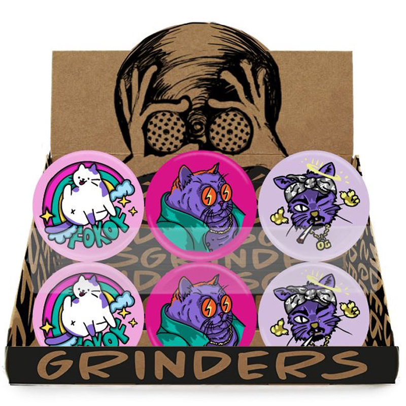 Plastic Grinder Animals Display 24pcs