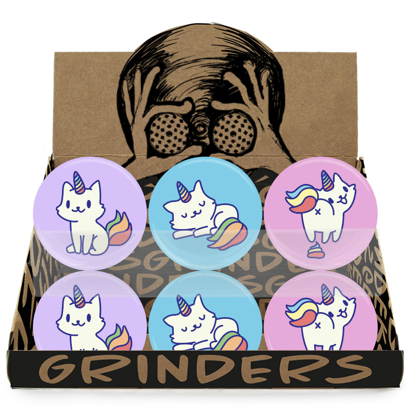 Plastic Grinder Kitty Display 24pcs