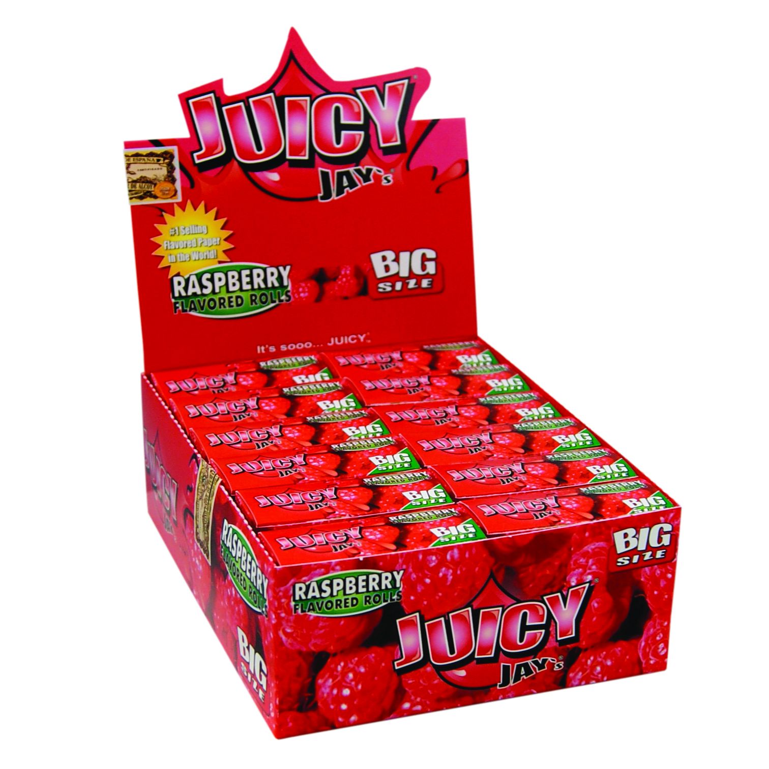 Juicy Jay's Himbeer-Aroma Blättchenrollen
